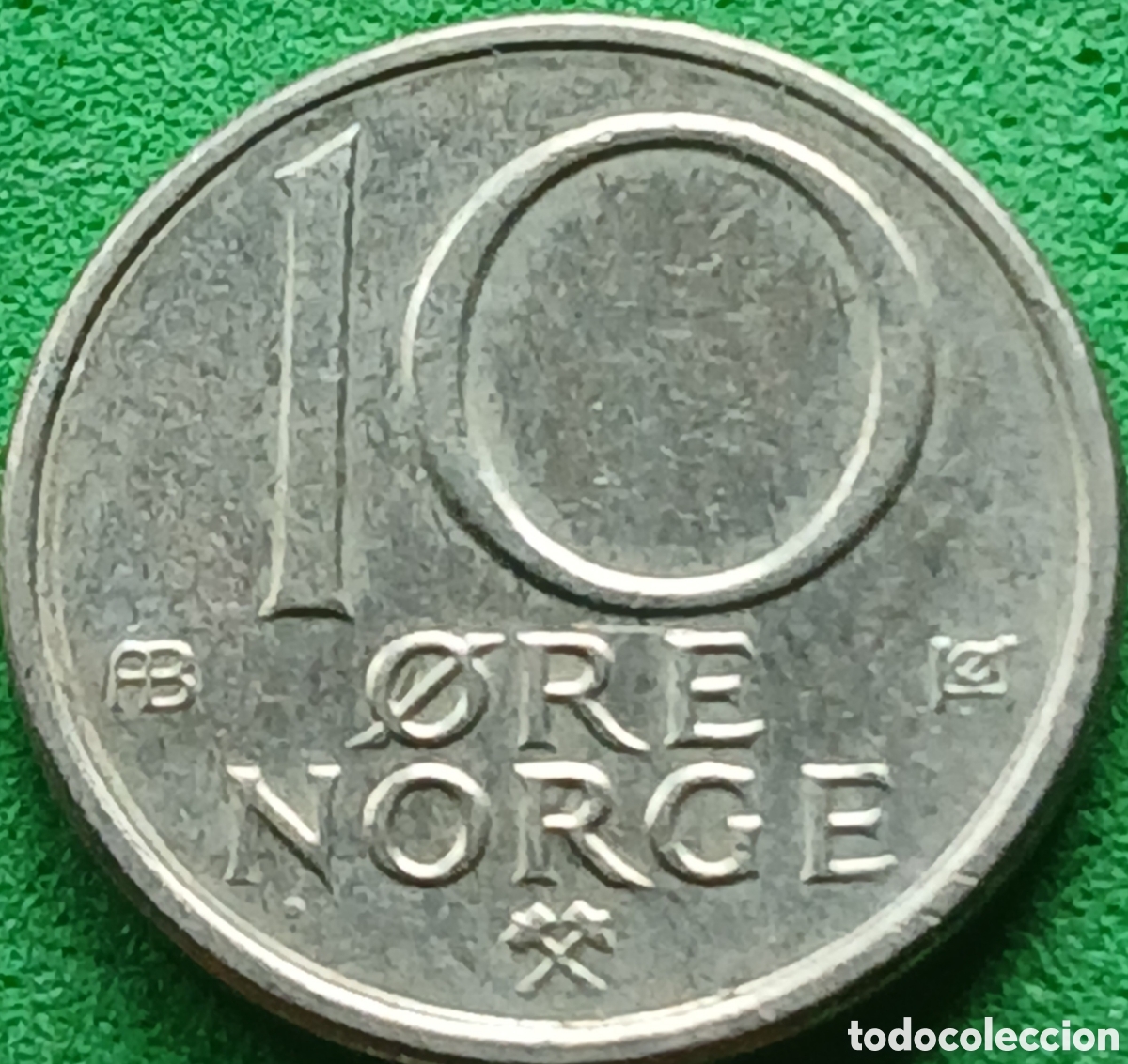 Monedas antiguas de Europa: Noruega 10 ore 1979 km#416