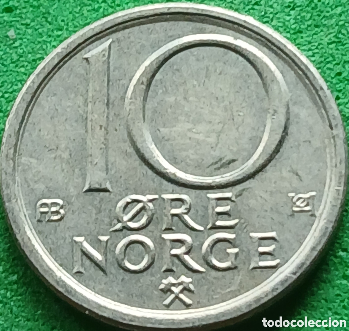 Monedas antiguas de Europa: Noruega 10 ore 1976 km#416