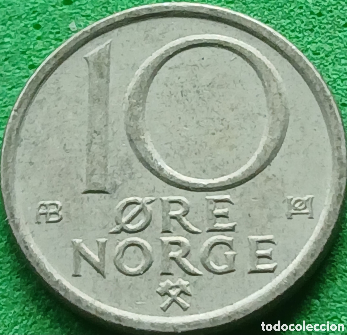 Monedas antiguas de Europa: Noruega 10 ore 1975 km#416