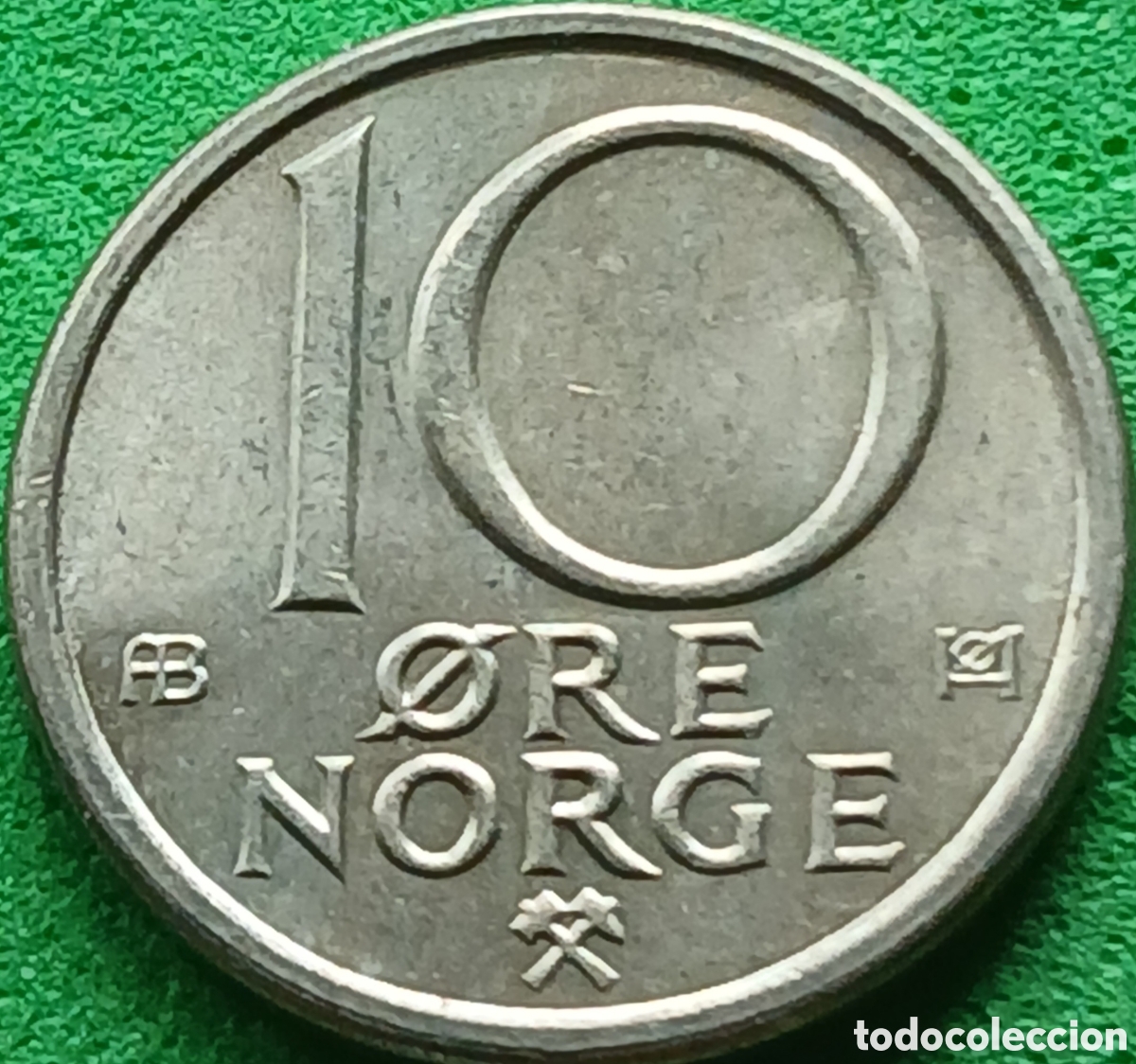 Monedas antiguas de Europa: Noruega 10 ore 1974 km#416