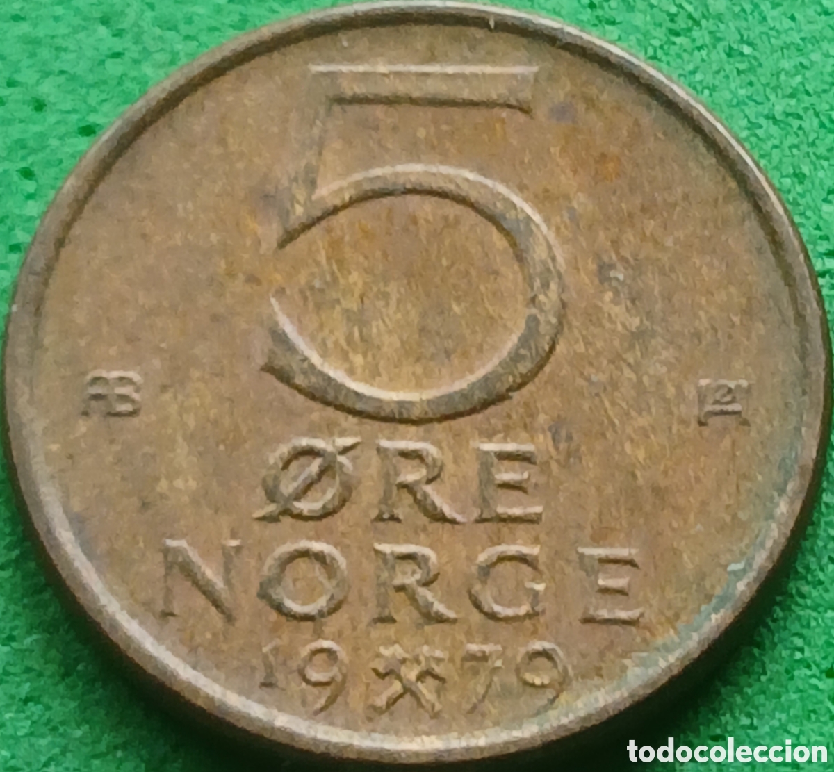 Monedas antiguas de Europa: Noruega 5 ore 1979 km#415