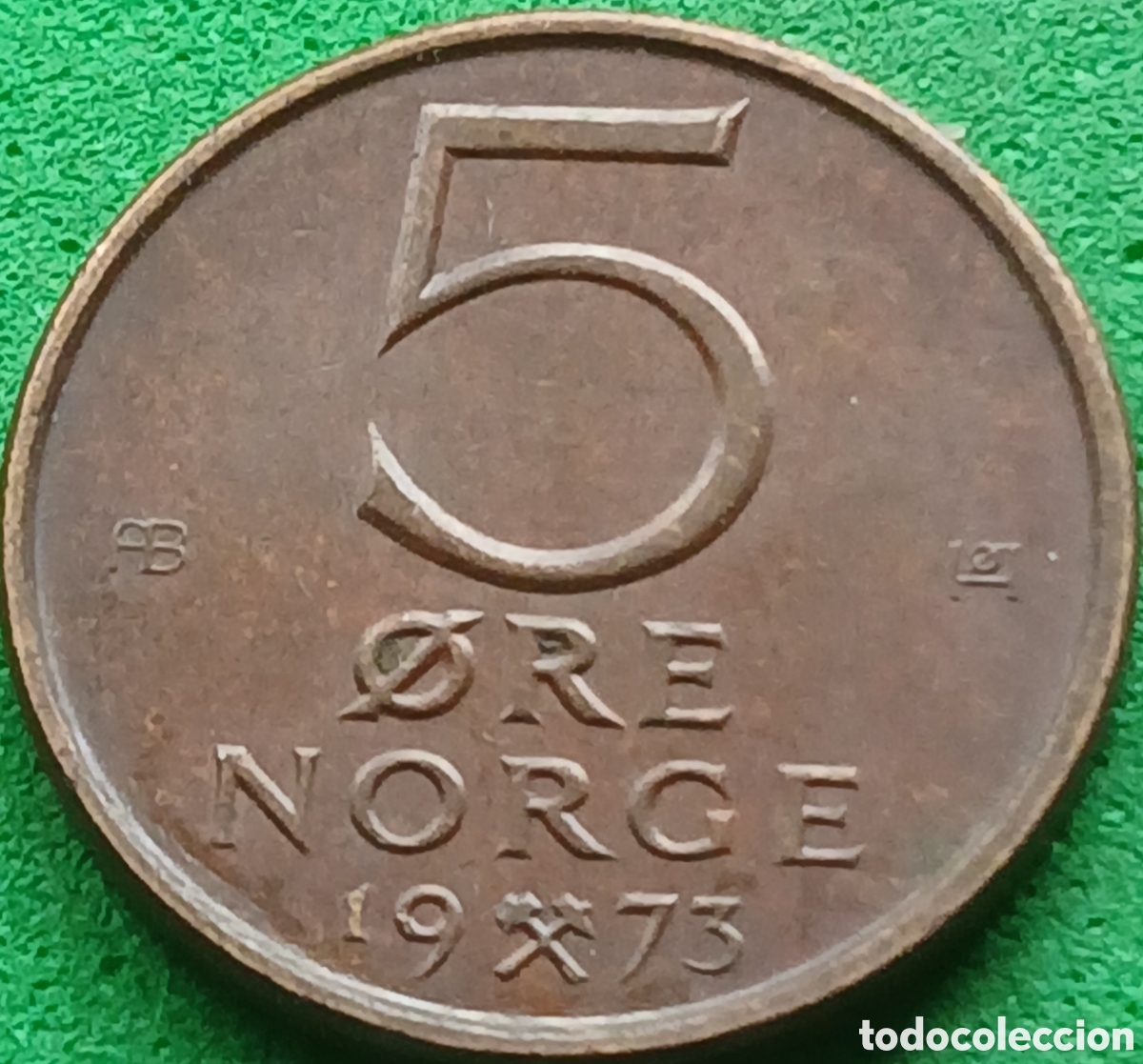 Monedas antiguas de Europa: Noruega 5 ore 1973 km#415