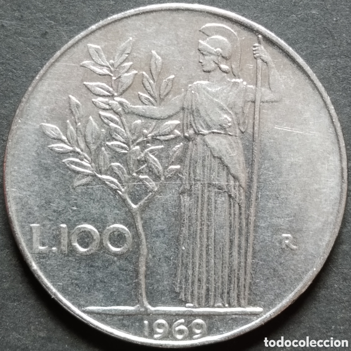 Monedas antiguas de Europa: MONEDA - ITALIA 100 LIRAS 1969
