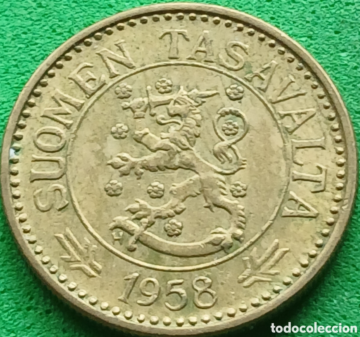 Monedas antiguas de Europa: Finlandia 10 marcos 1958 km#38