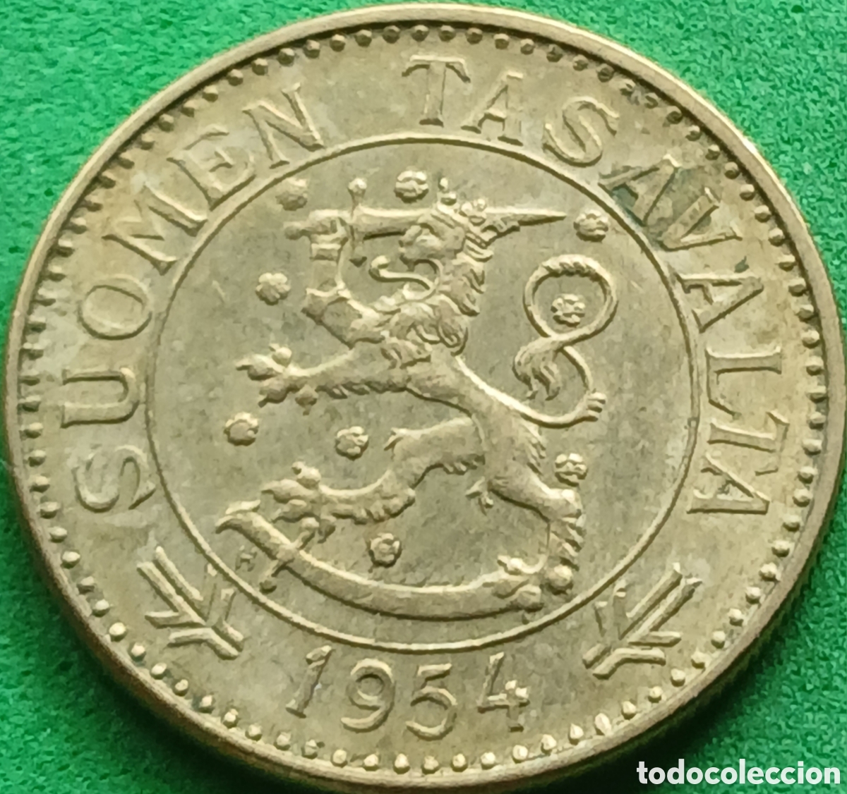 Monedas antiguas de Europa: Finlandia 50 marcos 1954 km#40 ESCASA!