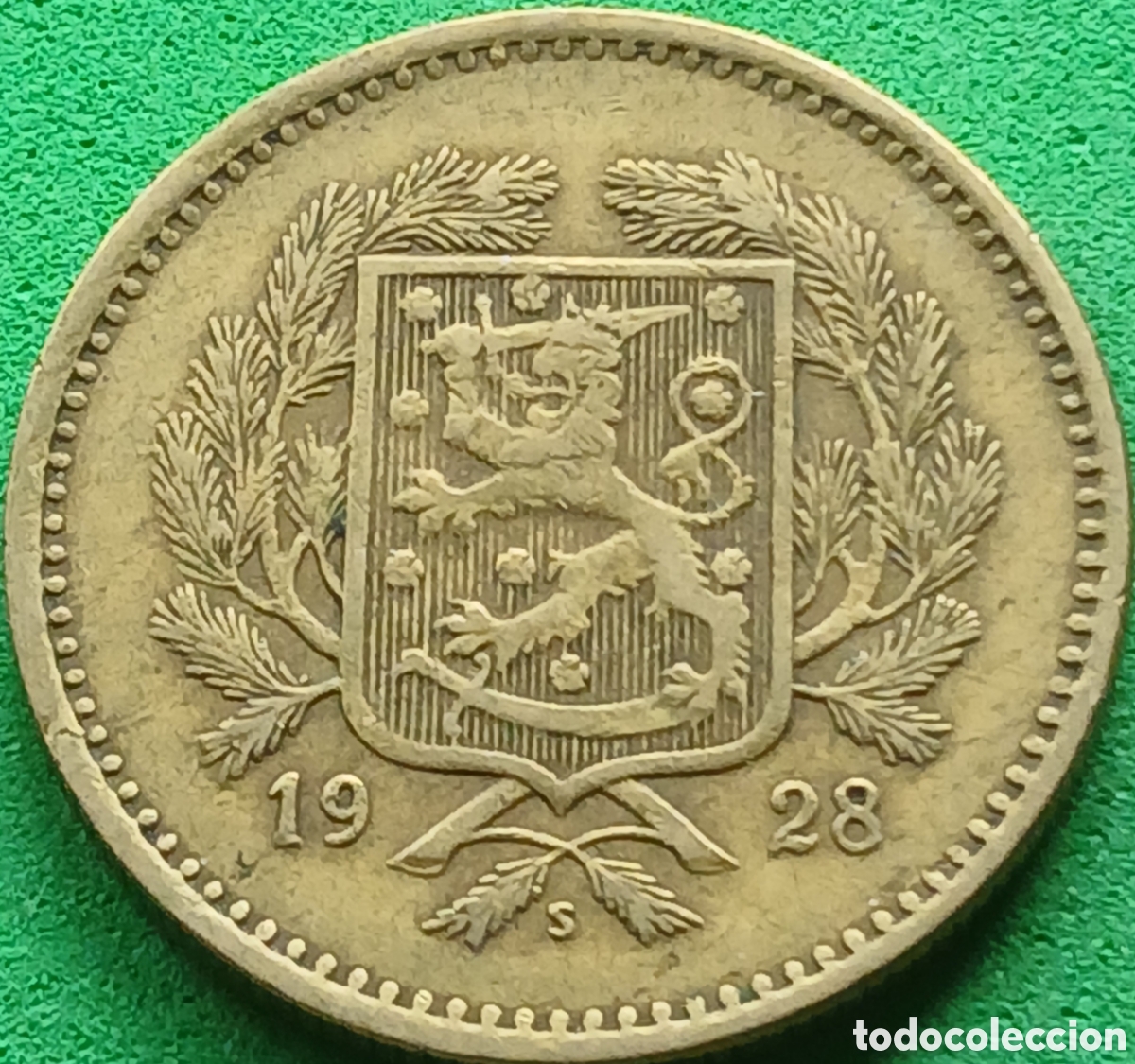 Monedas antiguas de Europa: Finlandia 10 marcos 1928 km#32A ESCASA!!