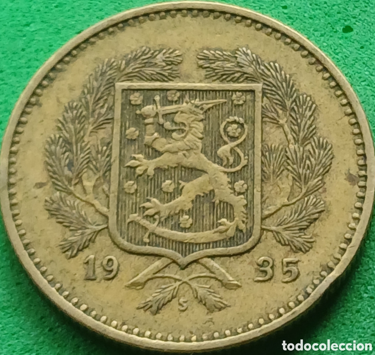 Monedas antiguas de Europa: Finlandia 10 marcos 1935 km#32A ESCASA!!
