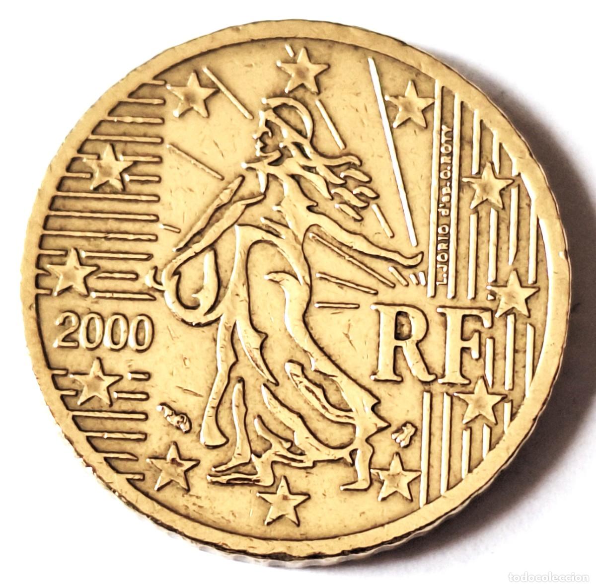 Monedas antiguas de Europa: FRANCIA - MONEDA DE 50 CENTIMOS DE EURO DEL A&Ntilde;O 2000 - - BIEN CONSERVADA