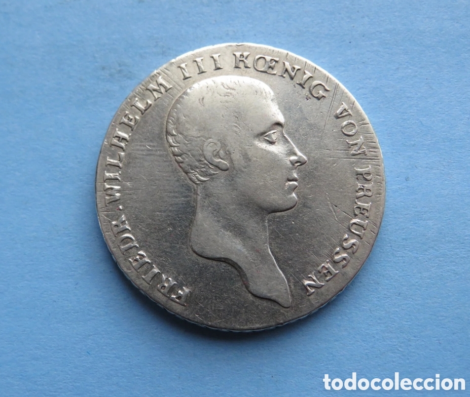 Monedas antiguas de Europa: Taler Alemania Guillermo Federico III.1814 Berl&iacute;n