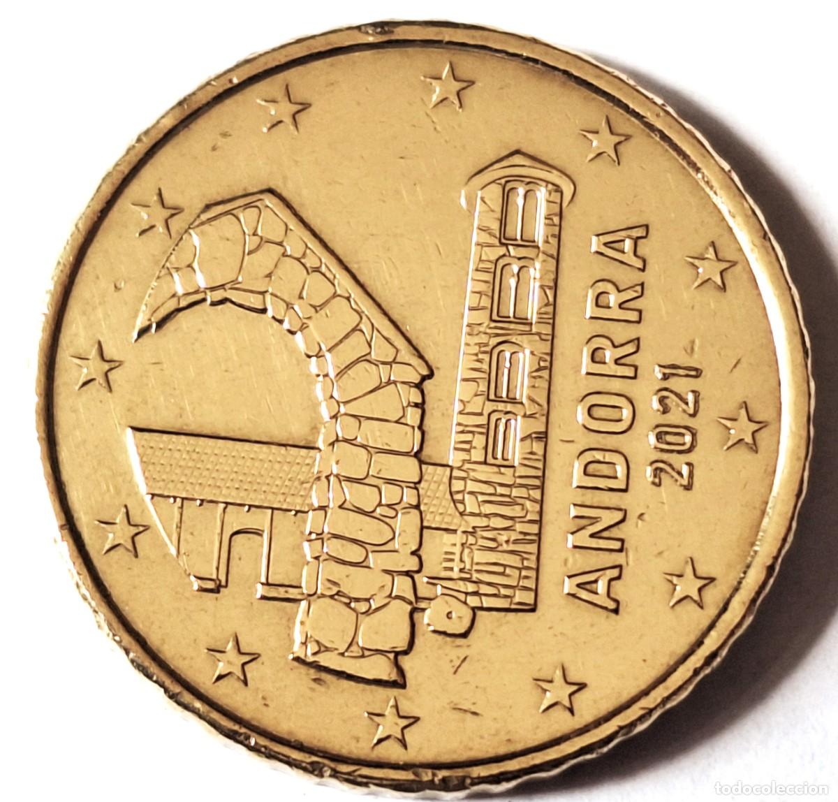Monedas antiguas de Europa: PRINCIPADO DE ANDORRA - MONEDA DE 50 CENTIMOS DE EURO DEL A&Ntilde;O 2021 - - BIEN CONSERVADA