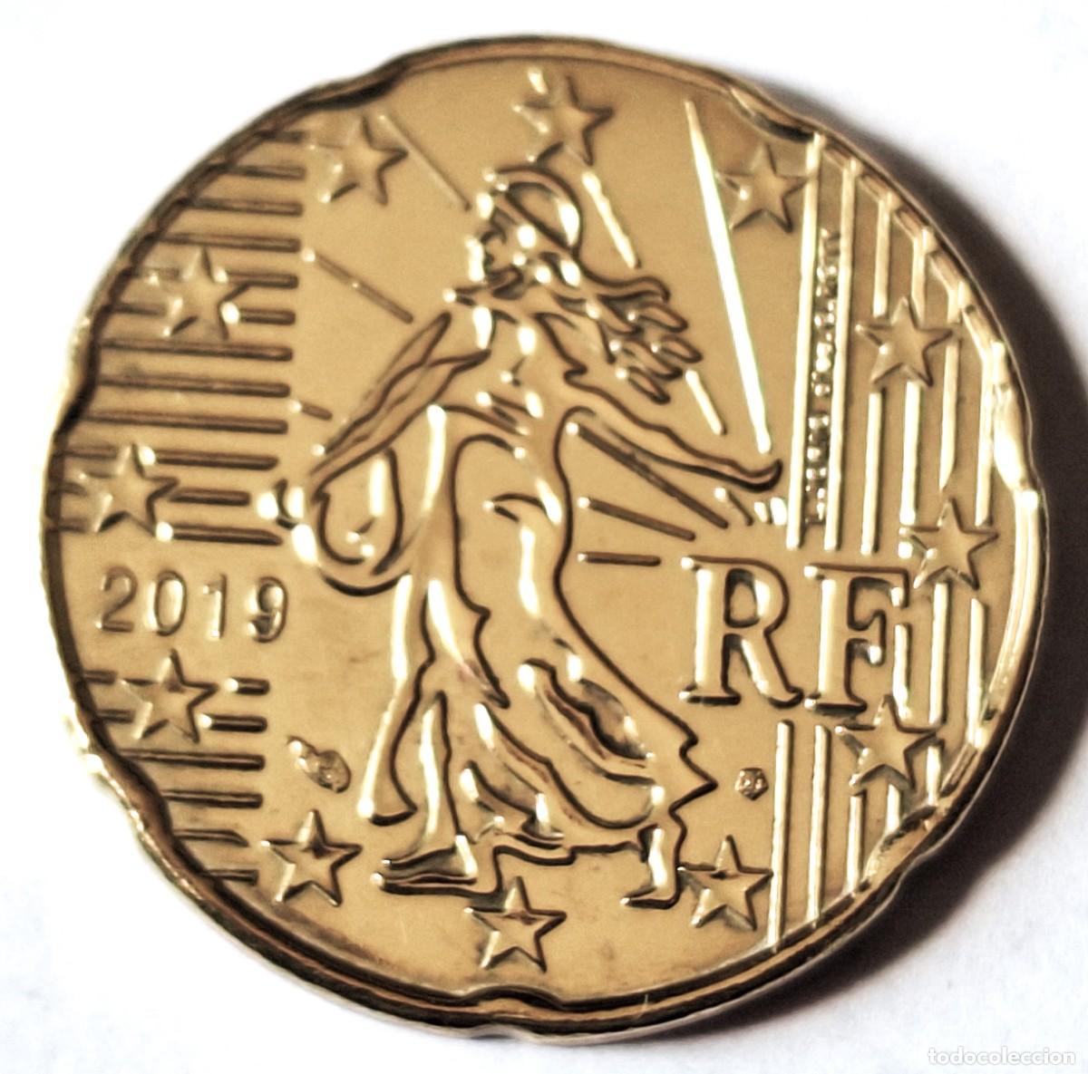 Monedas antiguas de Europa: FRANCIA - MONEDA DE 20 CENTIMOS DE EURO DEL A&Ntilde;O 2019 - - BIEN CONSERVADA