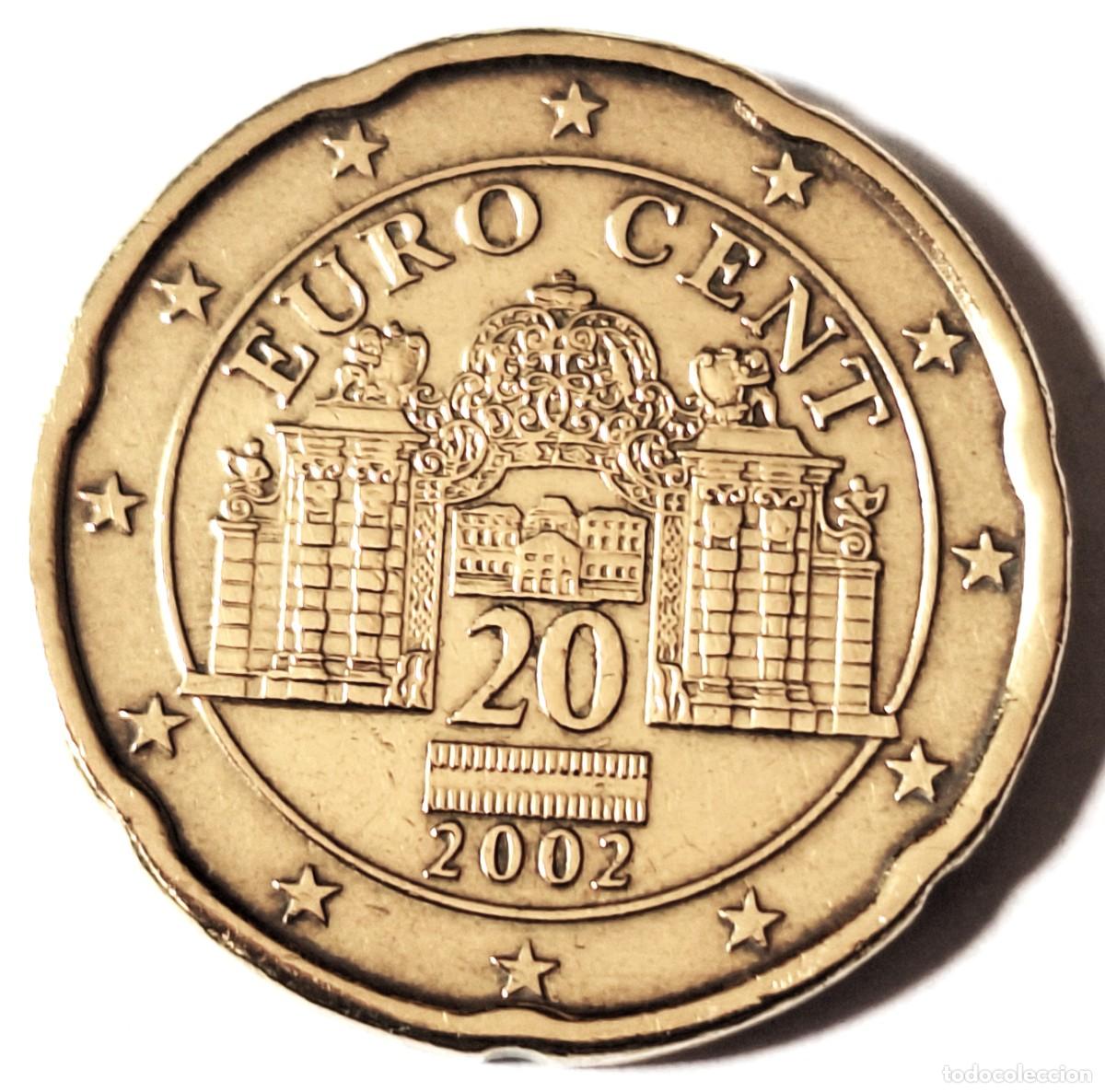 Monedas antiguas de Europa: AUSTRIA - MONEDA DE 20 CENTIMOS DE EURO DEL A&Ntilde;O 2002 - - BIEN CONSERVADA