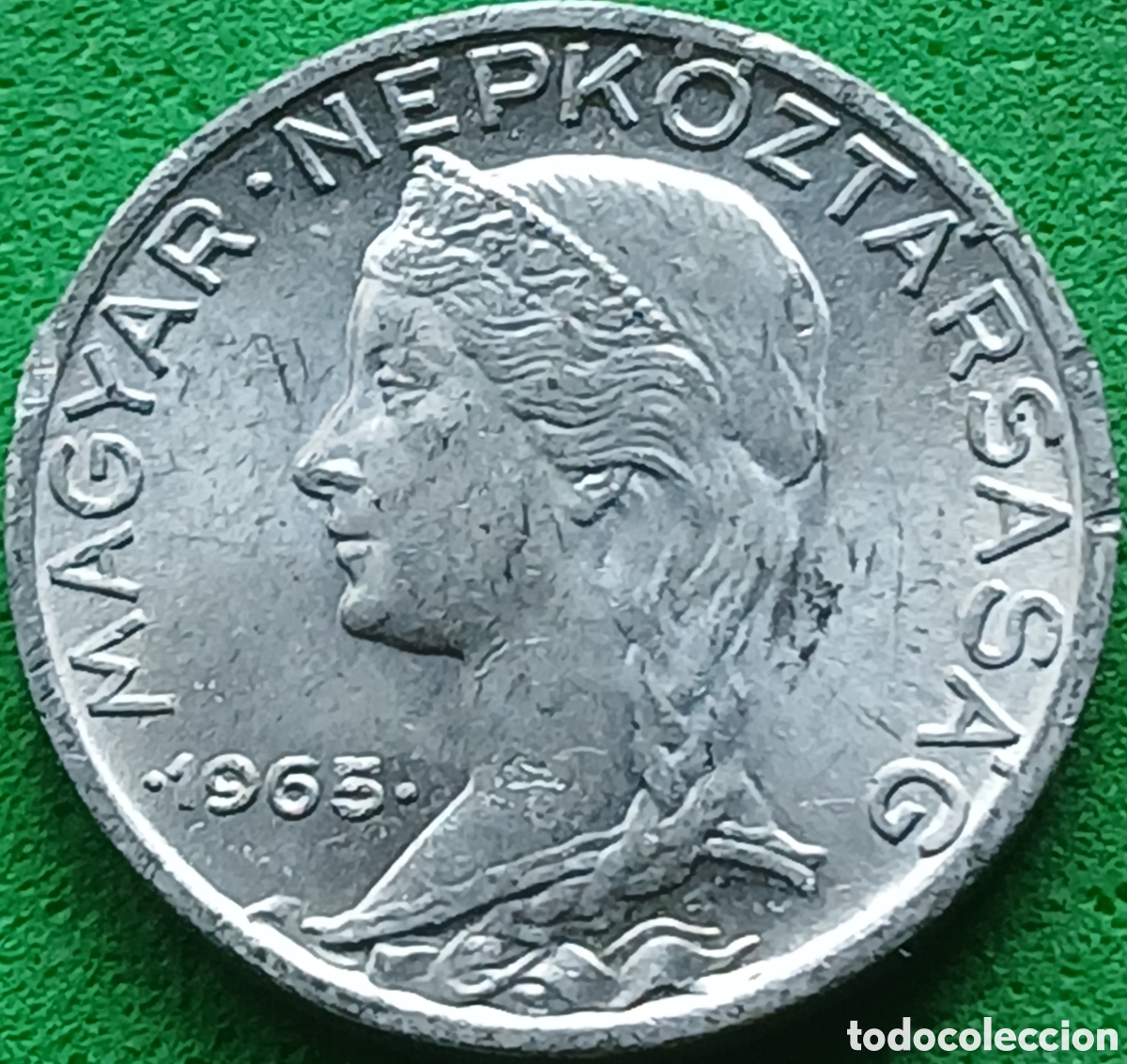 Monedas antiguas de Europa: Hungr&iacute;a 5 filler 1965 km#549
