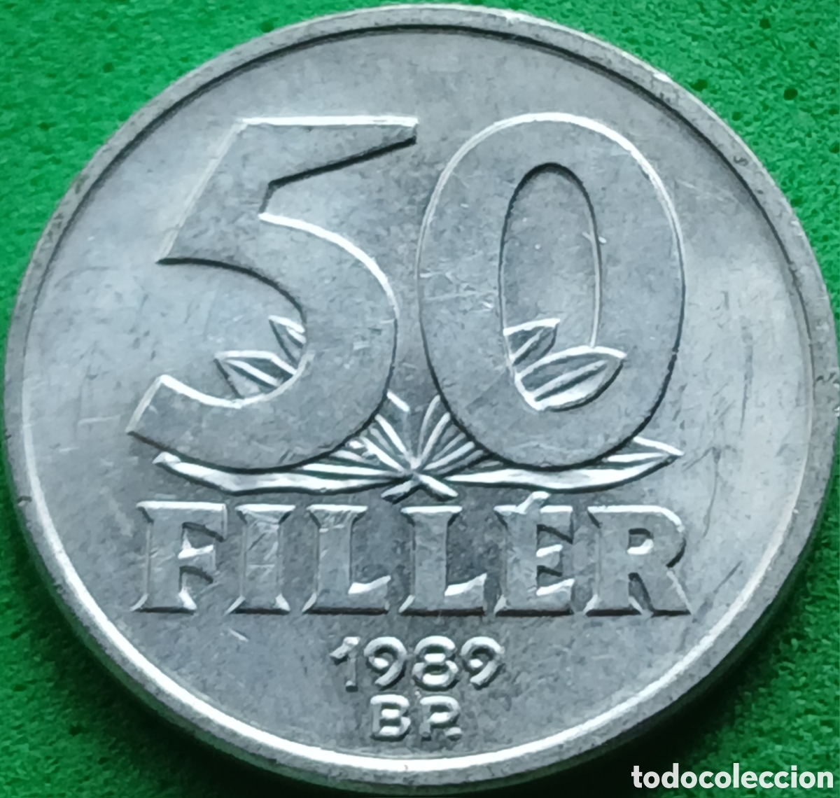 Monedas antiguas de Europa: Hungr&iacute;a 50 filler 1989 km#574