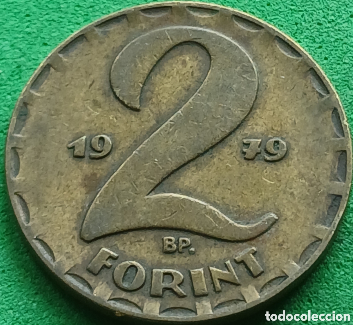 Monedas antiguas de Europa: Hungr&iacute;a 2 forint 1979 km#591
