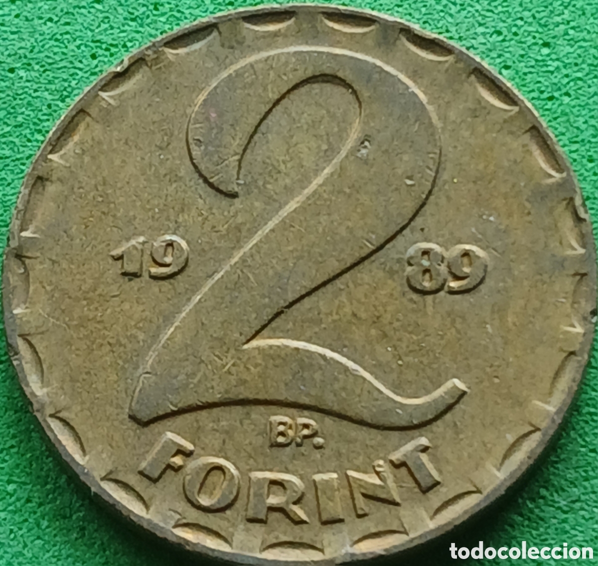 Monedas antiguas de Europa: Hungr&iacute;a 2 forint 1989 km#591