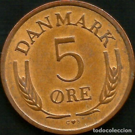 Monedas antiguas de Europa: DINAMARCA 1966 - 5 ORE - KM 848.1 - CIRCULADA