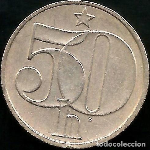 Monedas antiguas de Europa: CHECOSLOVAQUIA 1979 - 50 HALERU - KM 89 - CIRCULADA
