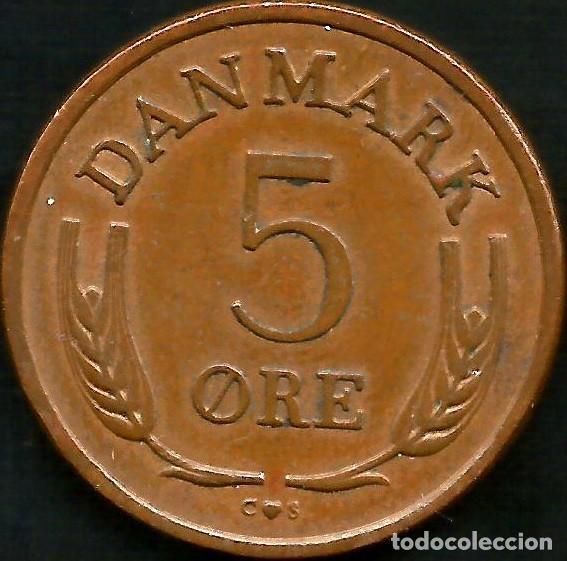 Monedas antiguas de Europa: DINAMARCA 1963 - 5 ORE - KM 848.1 - CIRCULADA