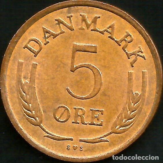 Monedas antiguas de Europa: DINAMARCA 1972 - 5 ORE - KM 848.1 - CIRCULADA