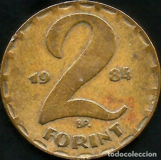 Monedas antiguas de Europa: HUNGRIA 1984 - 2 FORINT - KM 591 - CIRCULADA