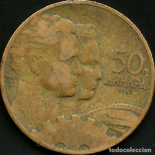 Monedas antiguas de Europa: YUGOSLAVIA 1955 - 50 DINARA - KM 35 - CIRCULADA