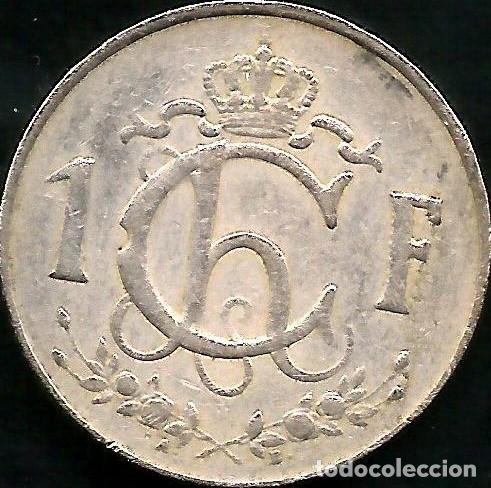 Monedas antiguas de Europa: LUXEMBURGO 1962 - 1 FRANC - KM 46.2 - CIRCULADA