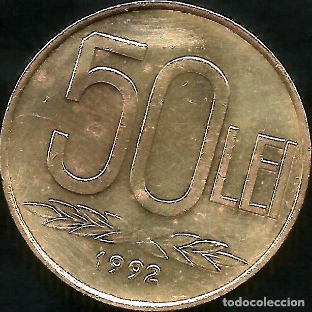 Monedas antiguas de Europa: RUMANIA 1992 - 50 LEI - KM 110 - CIRCULADA