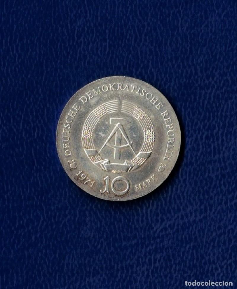 Monedas antiguas de Europa: ALEMANIA ORIENTAL A&Ntilde;O 1971 10 MARCOS PLATA ( 625) &rdquo; ALBERTO DURERO &rdquo;