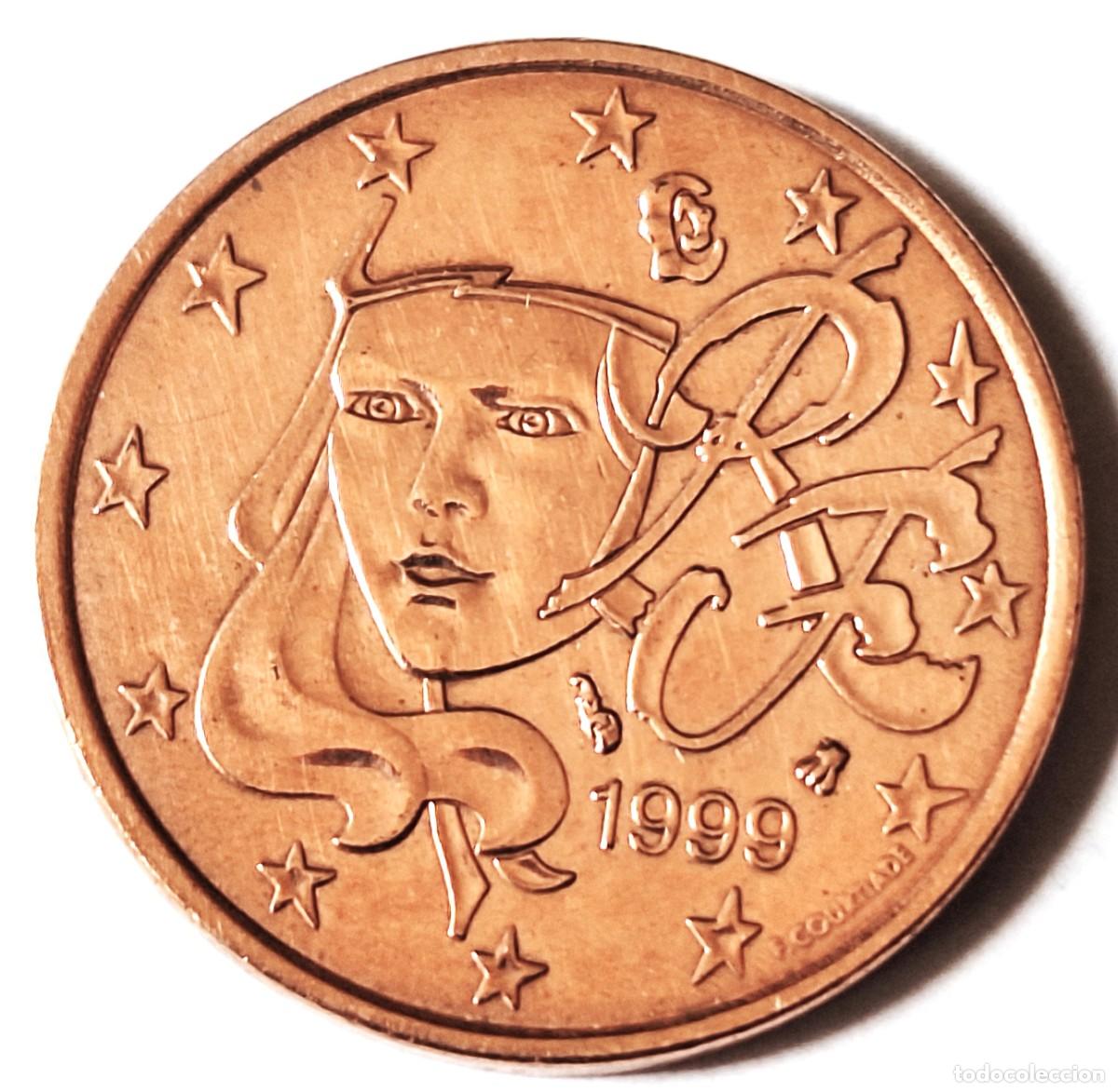 Monedas antiguas de Europa: FRANCIA- MONEDA DE 5 CENTIMOS DE EURO DEL A&Ntilde;O 1999 - BIEN CONSERVADA