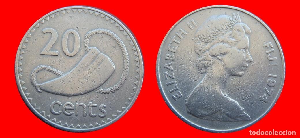Monedas antiguas de Europa: 20 CENTAVOS 1974 ISLAS FIJI FIYI-144227