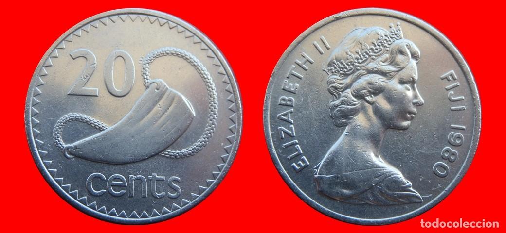 Monedas antiguas de Europa: 20 CENTAVOS 1980 ISLAS FIJI FIYI-144230