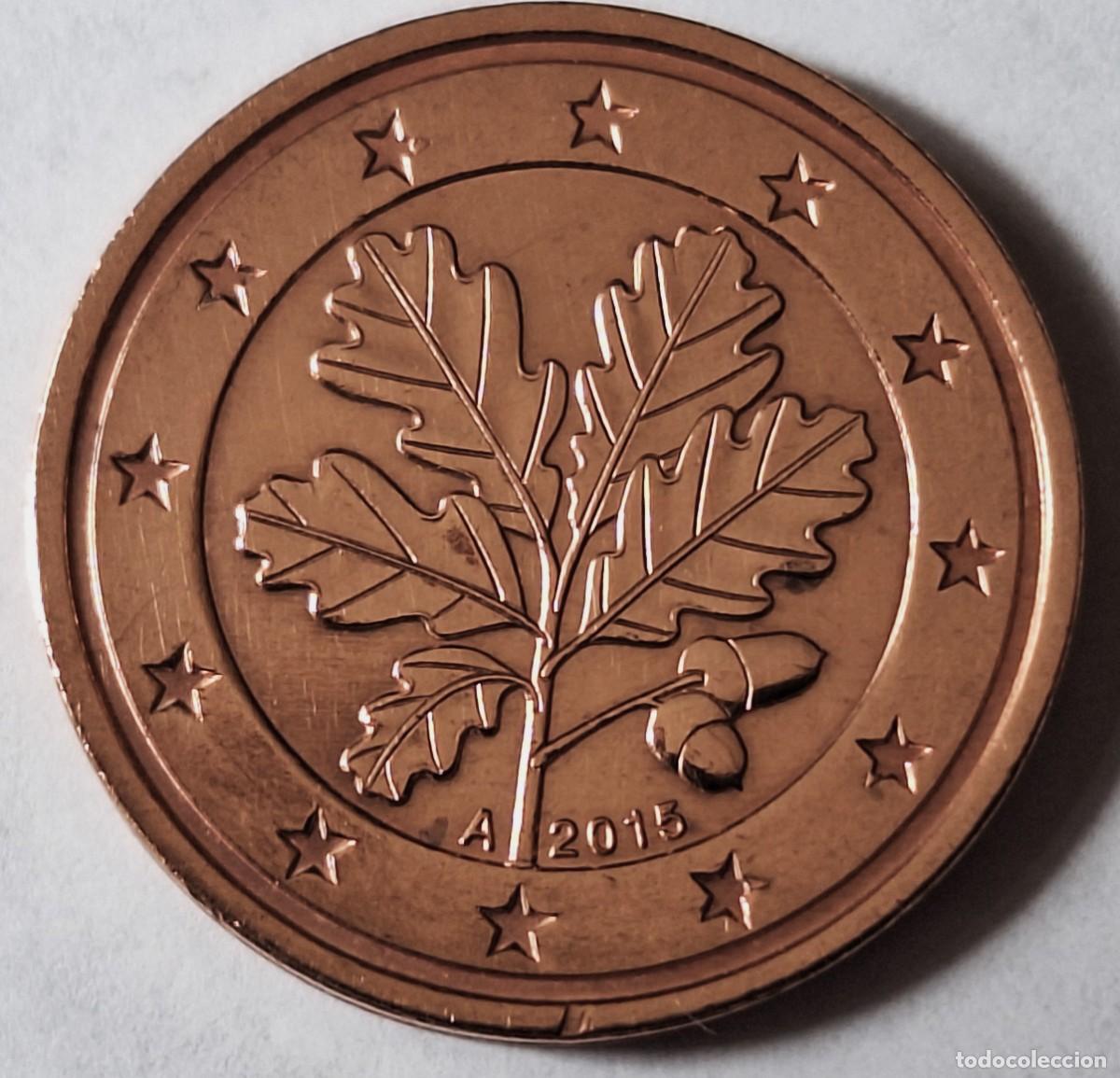 Monedas antiguas de Europa: ALEMANIA - MONEDA DE 2 CENTIMOS DE EURO DEL A&Ntilde;O 2015 - CECA &rdquo; A &rdquo; - BIEN CONSERVADA