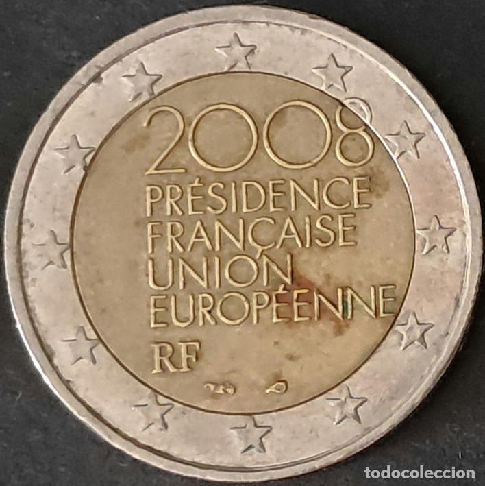 Monedas antiguas de Europa: Francia/France 2 euros 2008 KM#1459 Presidencia del Consejo de la Uni&oacute;n Europea - circulada