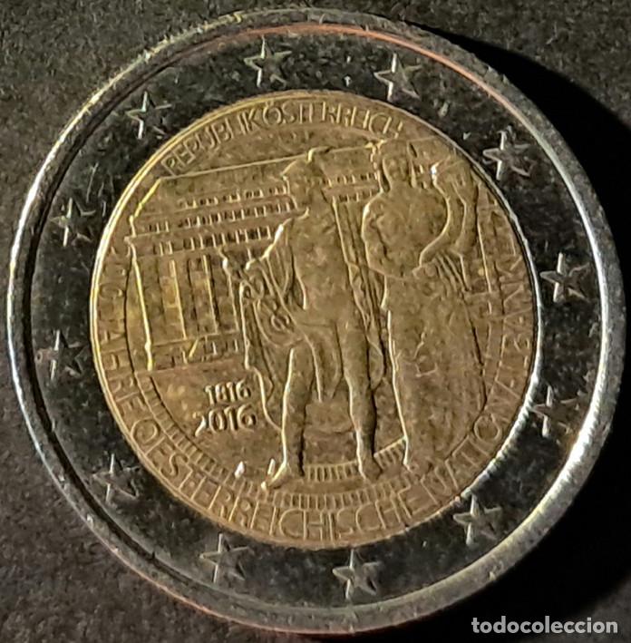 Monedas antiguas de Europa: Austria 2 euros 2016 KM#3248 200 aniversario del Banco Nacional - circulada