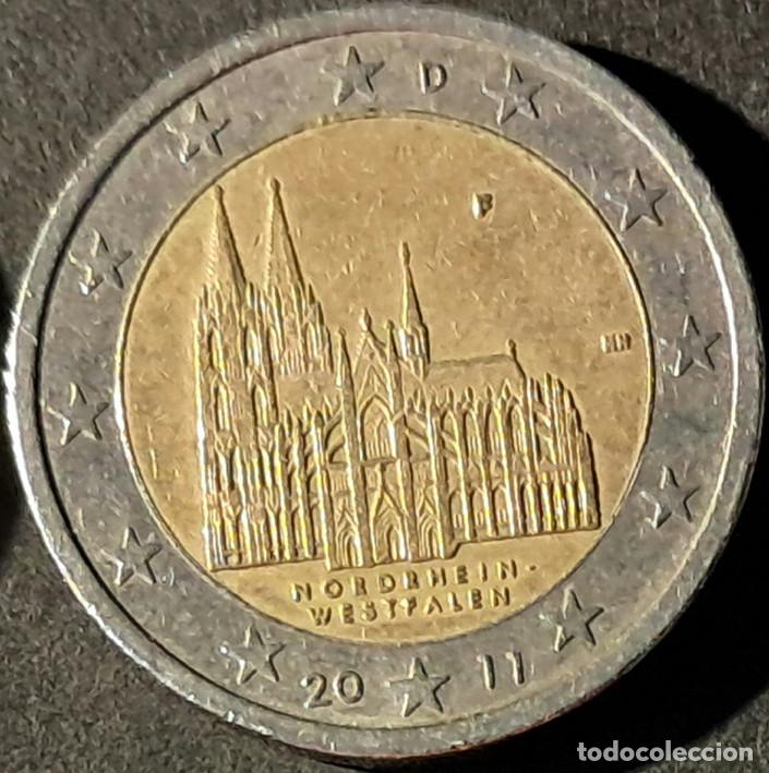 Monedas antiguas de Europa: Alemania/Germany 2 euros 2011-F KM#293 Estado de Renania del Norte-Westfalia - circulada