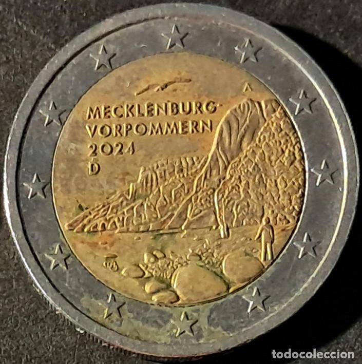 Monedas antiguas de Europa: Alemania/Germany 2 euros 2024-A KM#439 Estado de Mecklemburgo-Pomerania Occidental - circulada