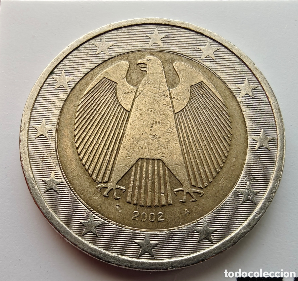 Monedas antiguas de Europa: Moneda 2 Euros Alemania con Defecto Fallo Acu&ntilde;aci&oacute;n