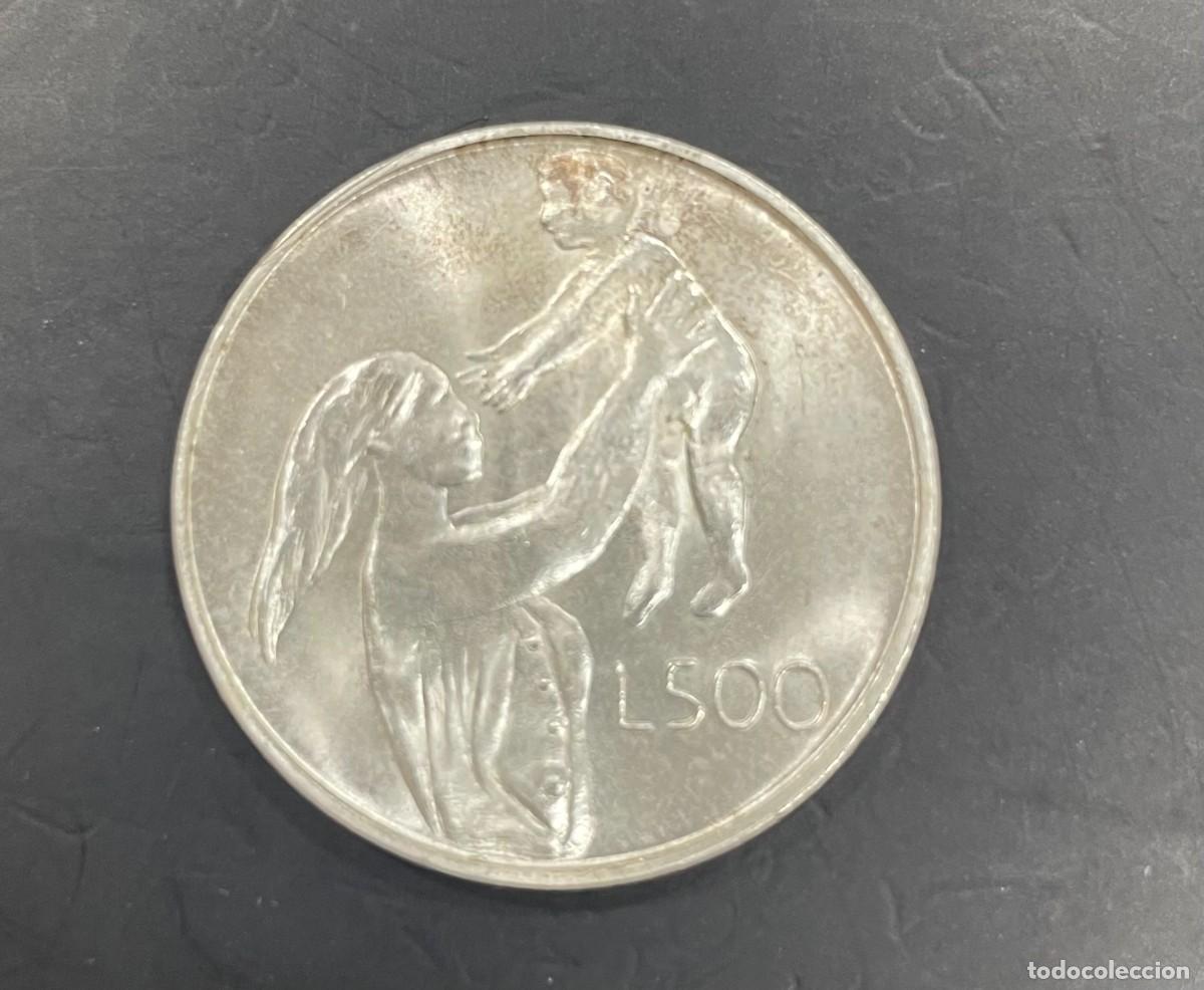 Monedas antiguas de Europa: SAN MARINO. A&Ntilde;O 1972. 500 LIRAS PLATA (835). &rdquo;MATERNIDAD&rdquo;