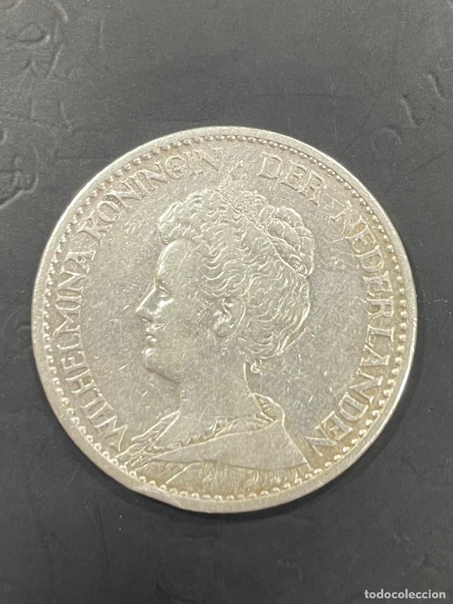 Monedas antiguas de Europa: PAISES BAJOS. A&Ntilde;O 1914. 1 GULDEN PLATA (945)
