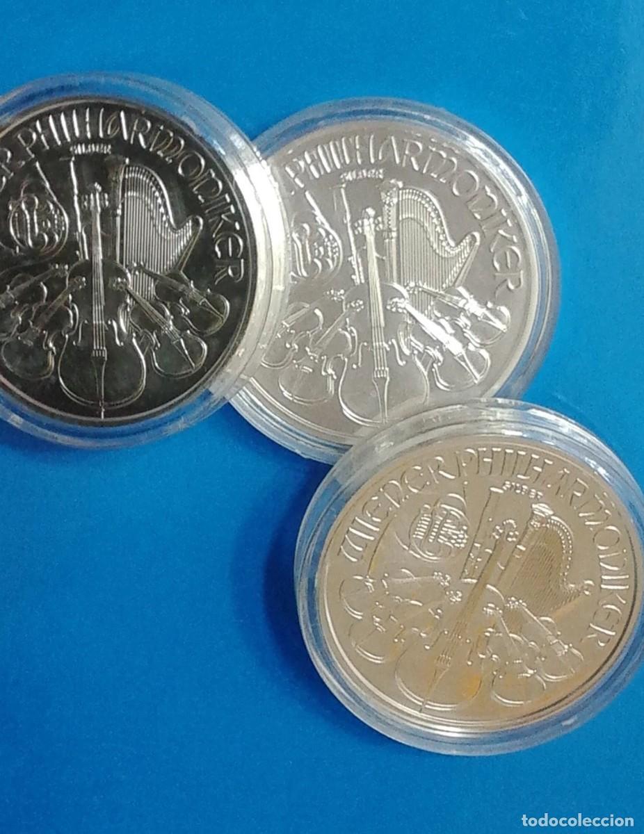 Monedas antiguas de Europa: 3 Onzas Plata Filarm&oacute;nica Austria 2015