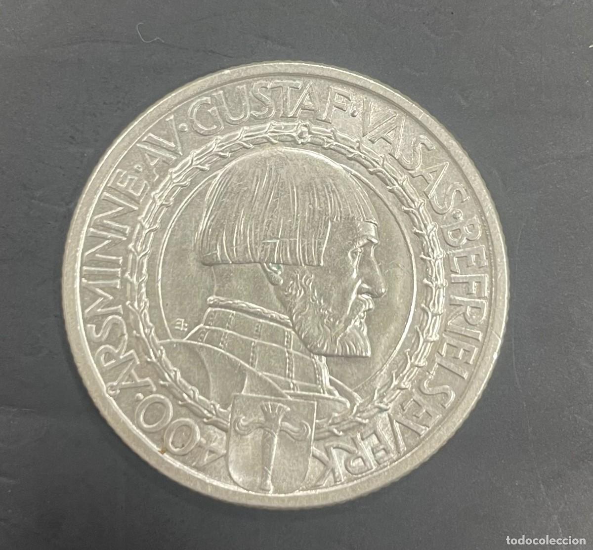 Monedas antiguas de Europa: SUECIA. A&Ntilde;O 1921. 2 KRONA PLATA (800)