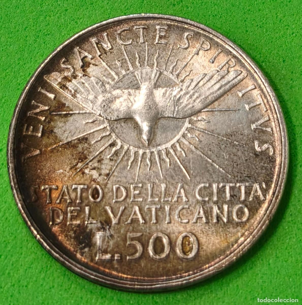 Monedas antiguas de Europa: VATICANO. A&Ntilde;O 1963. 500 LIRAS PLATA. PESO 11 GR