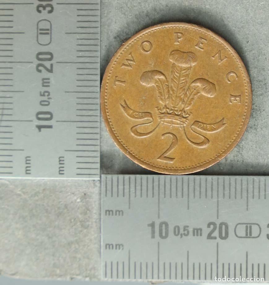 Old Coins of Europe: MONEDA. 2 Pence - Reino Unido - Elizabeth II - 1988