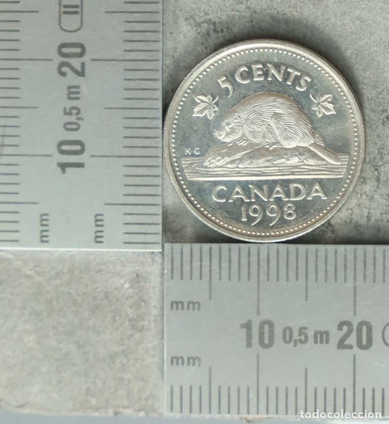 Old Coins of Europe: MONEDA. 5 Cents - Canad&aacute; - Elizabeth II - 1998