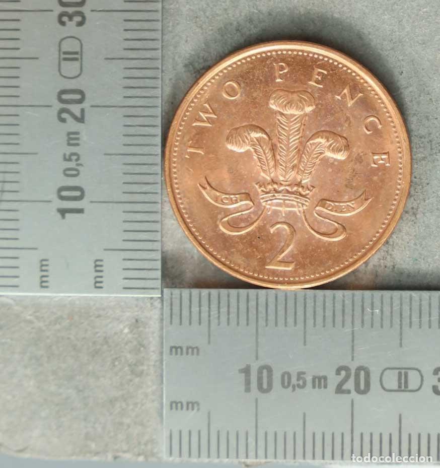 Old Coins of Europe: MONEDA. 2 Pence - Gran Breta&ntilde;a - Elizabeth II - 1995