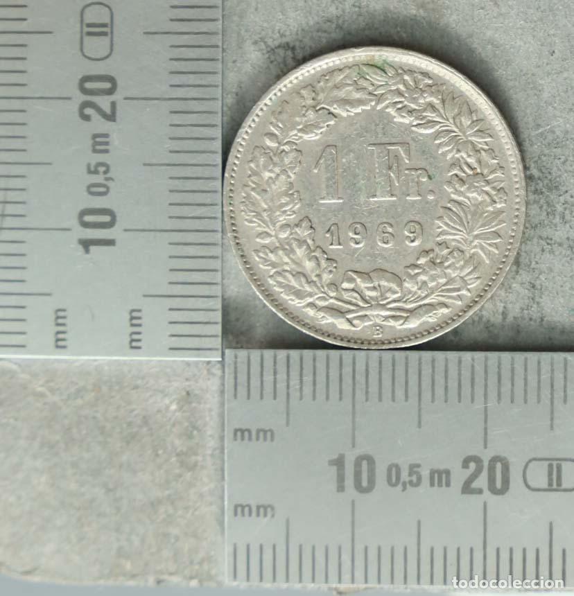 Monnaies anciennes de Europe: MONEDA. 1 Franco - Suiza - Helvecia - 1969