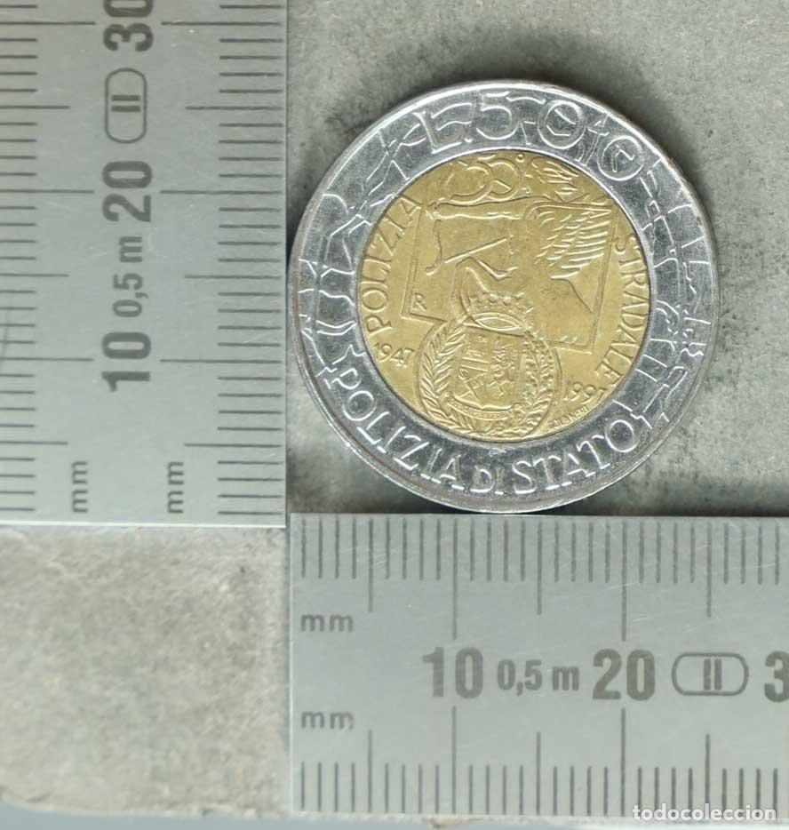 Monnaies anciennes de Europe: MONEDA. 500 Liras - Italia - Polizia Stradale - 50 Aniversario