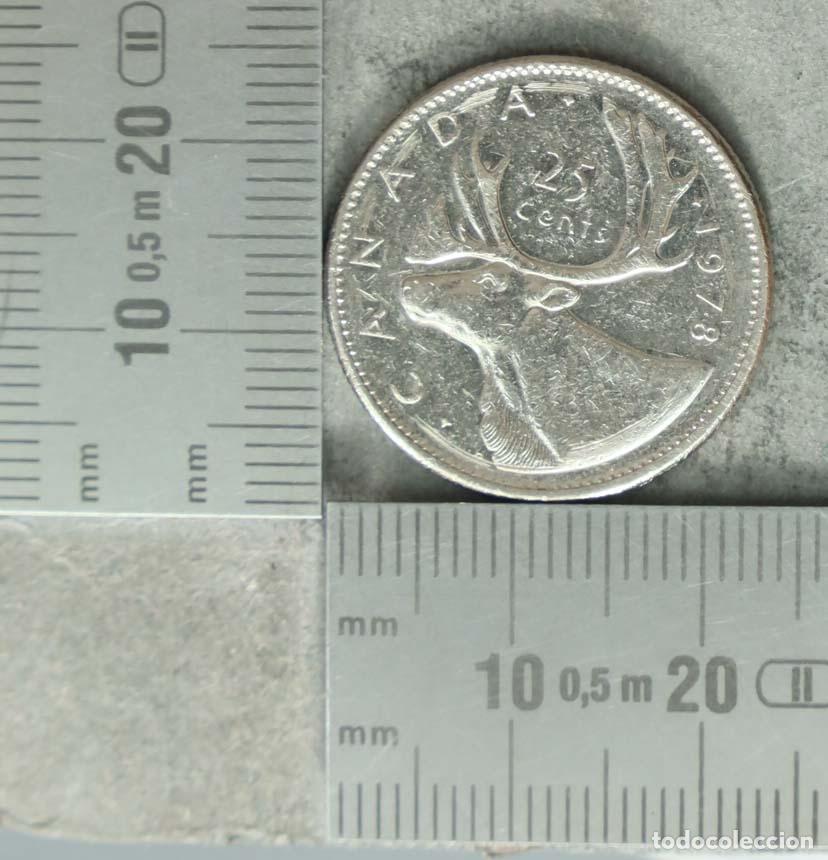 Old Coins of Europe: MONEDA. 25 Cents - Canad&aacute; - Elizabeth II - 1978