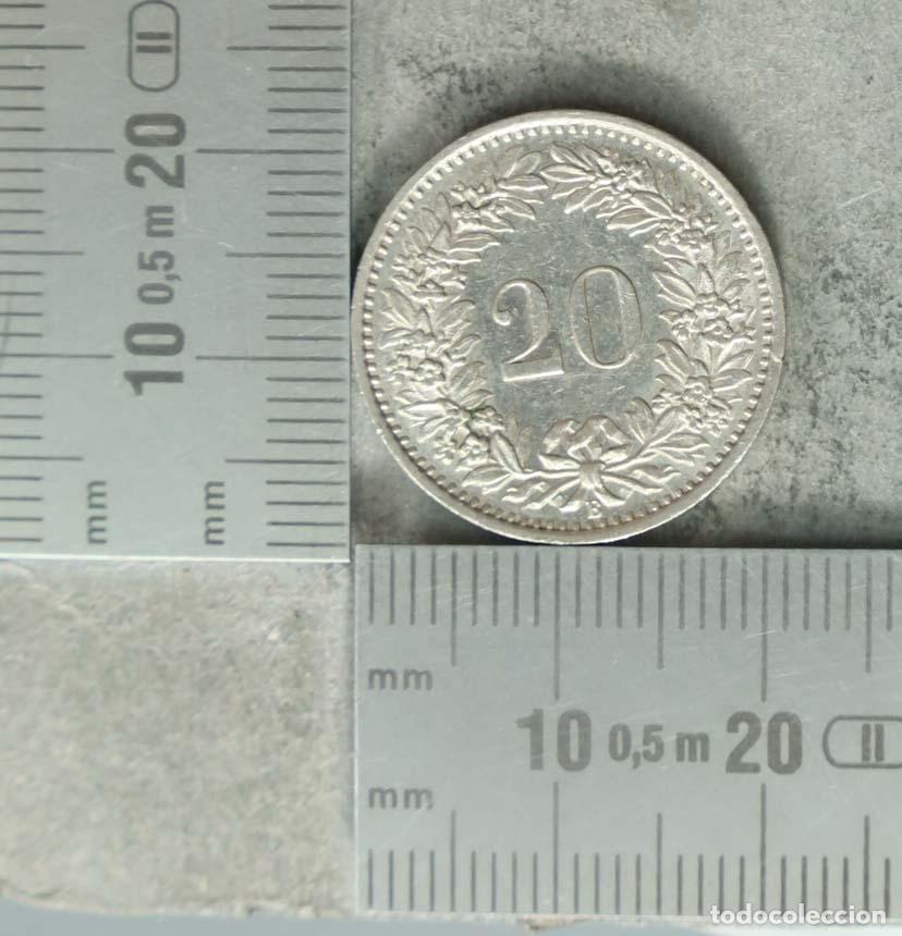 Monedas antiguas de Europa: MONEDA. 20 Rappen - Suiza - Confoederatio Helvetica - 1969